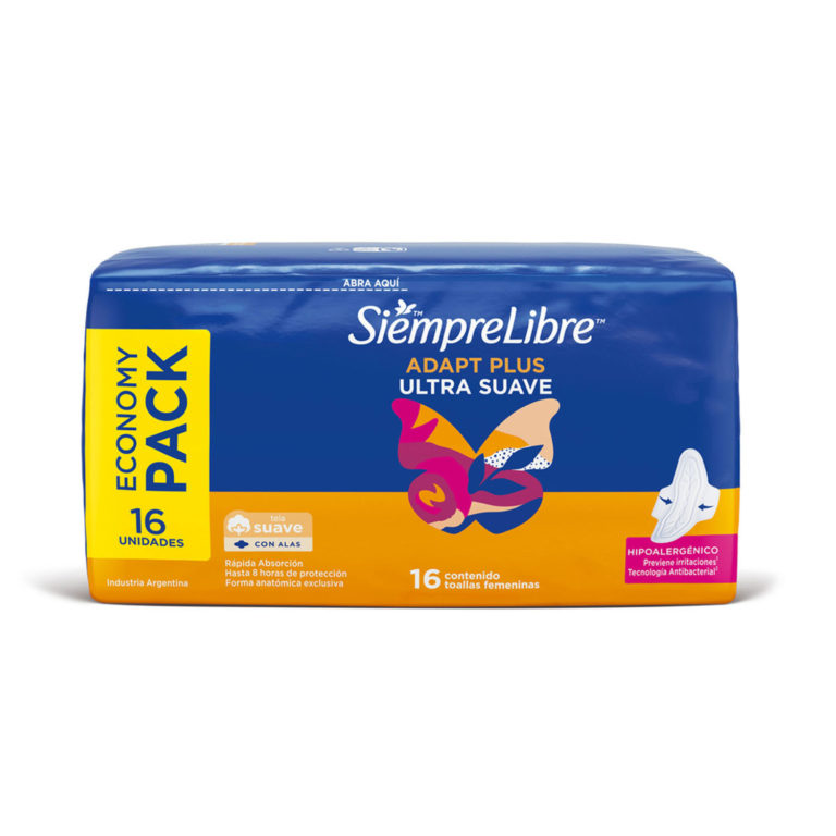 Toallas Sanitarias Siempre Libre Adapt Plus Ultra Suave sin alas - Imagen 2