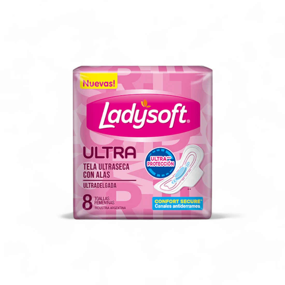 Toallas Sanitarias Ladysoft Ultradelgada Ultraseca con alas