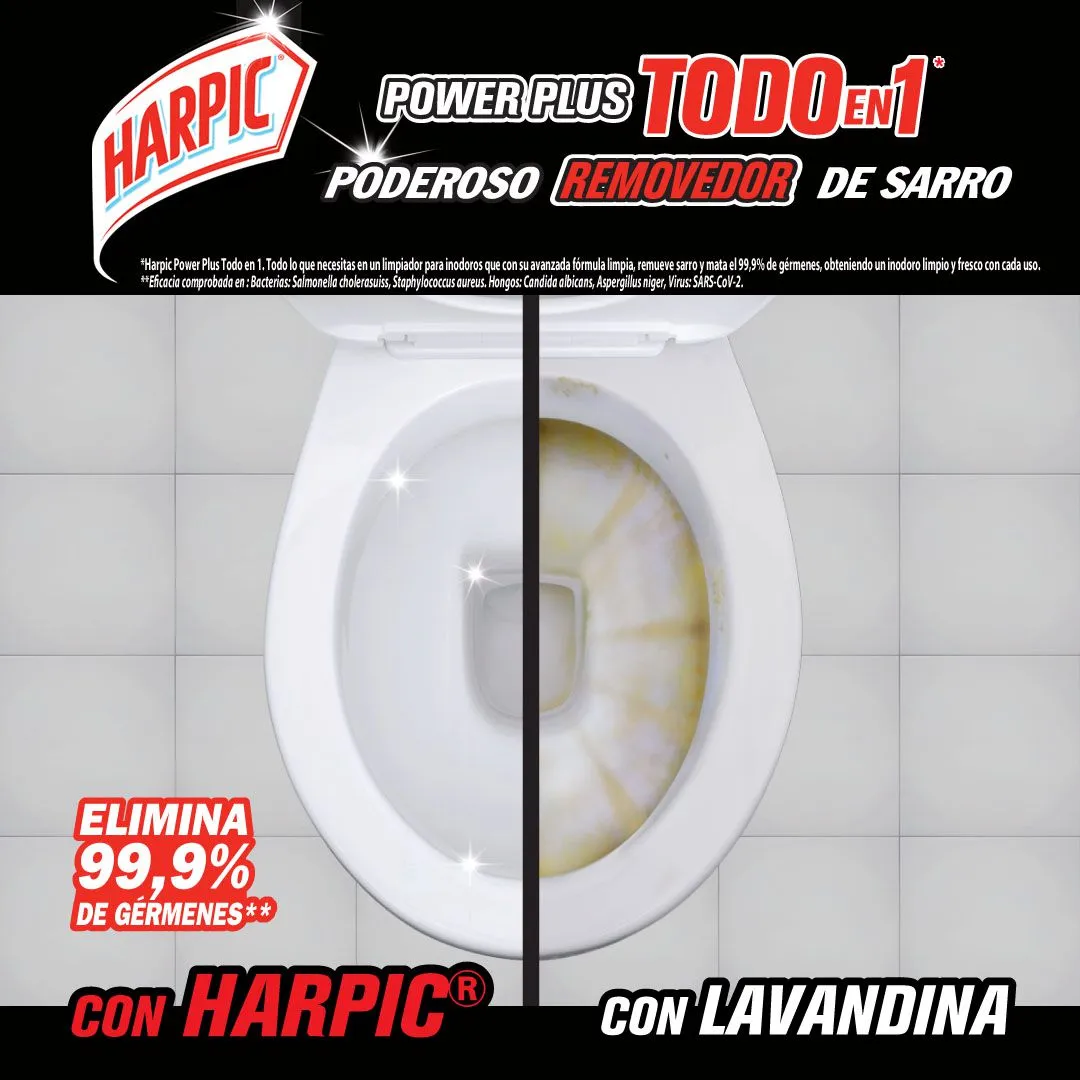 Removedor de sarro Harpic Power Plus Citrus x 500 ml - Imagen 4