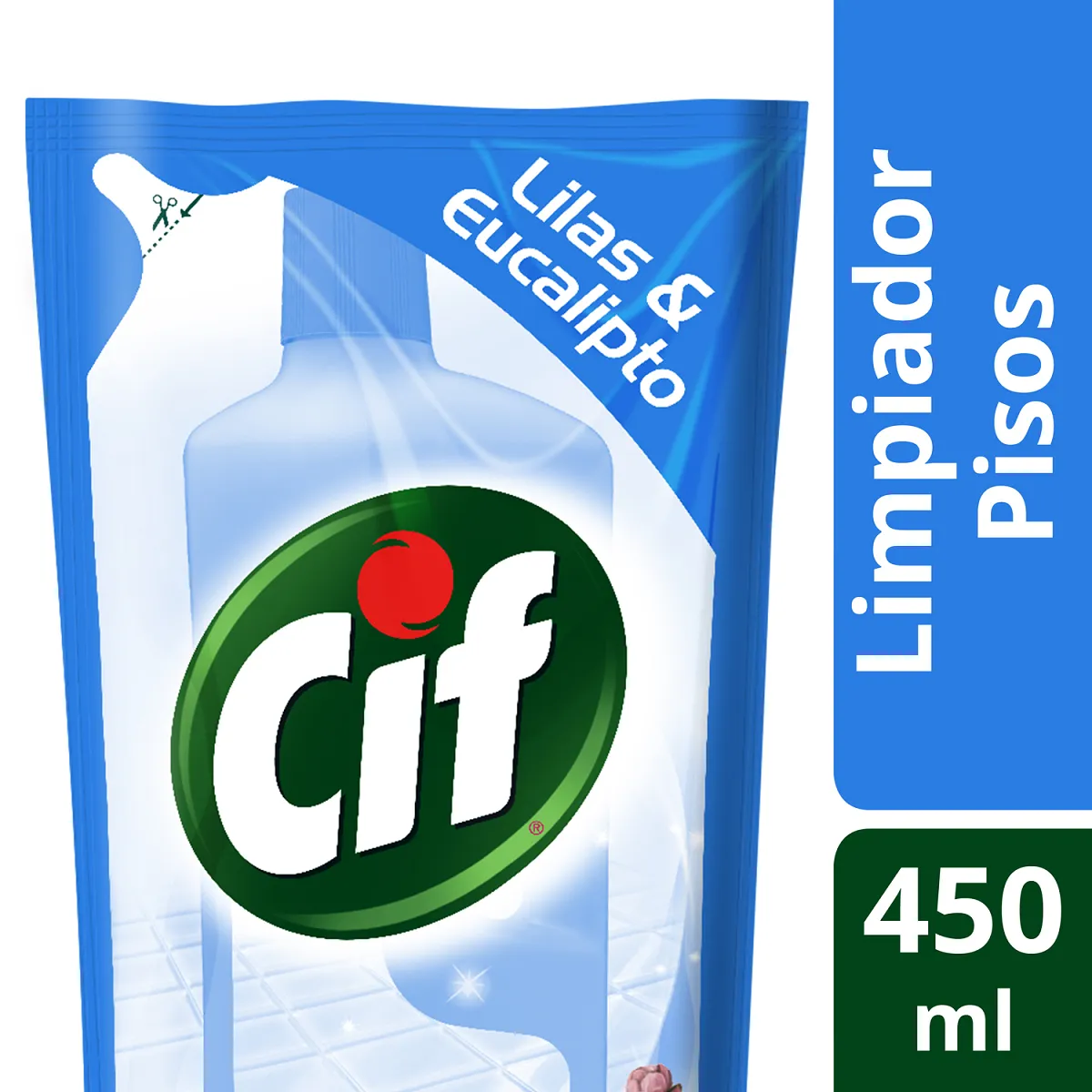 Limpiador de pisos Cif 4 en 1 Lilas y Eucalipto x 450 ml