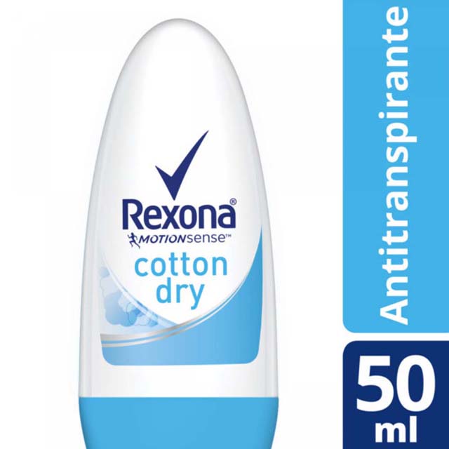 Desodorante Antitranspirante REXONA Mujer Cotton Dry Roll-on x 50 ml