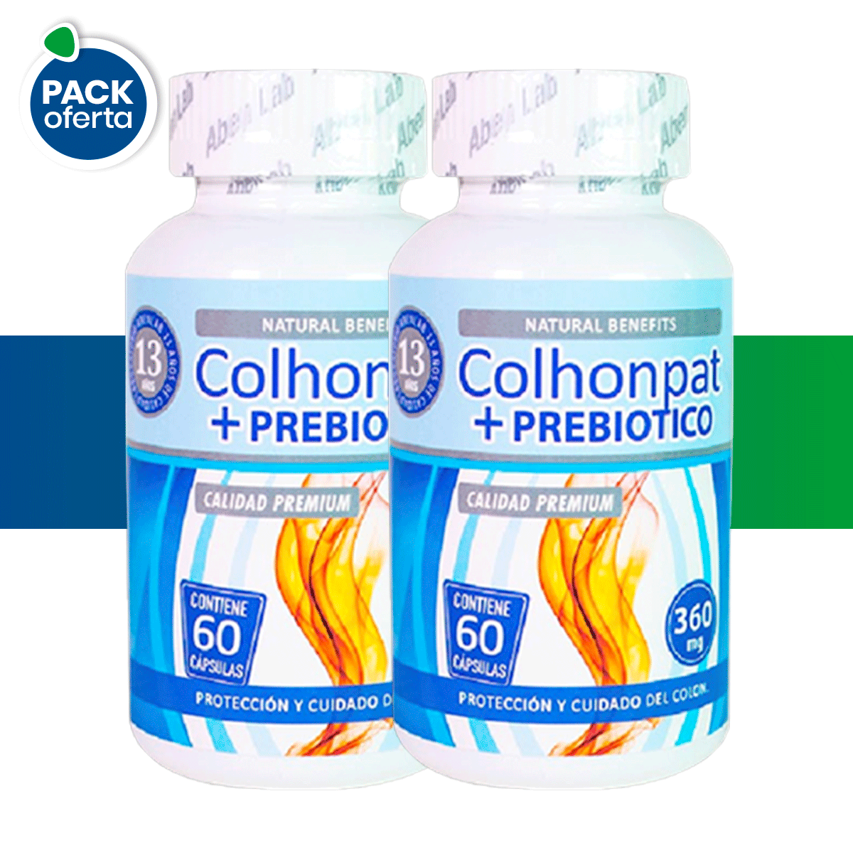 PACK OFERTA COLHONPAT+ PREBIÓTICO 300 MG x60 CAPS.